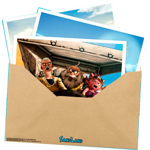Sand Land – Set de Polaroid de Belcebú Exclusivo GAME