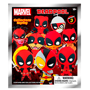 Colgante 3D Marvel Deadpool para Mochilas y bolsos (surtido)