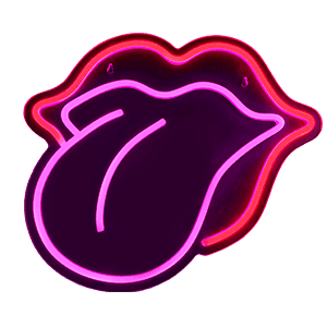 Cartel con iluminacion LED TONGUE