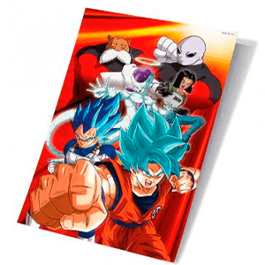 POSTER 3D 38X58CM BATTLE OF GODS GOKU VEGETA FAMILY DRAGON BALL SUPER 38X58cm