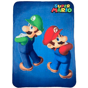 Manta Polar Super Mario 100X140 Mario & Luigi