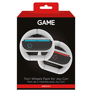 GAME GM-34261 Pack de 2 Volantes blancos para Joy-Con Switch2