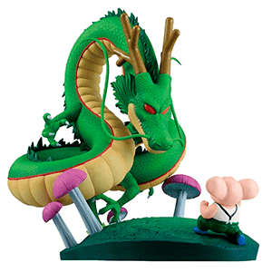 Figura Ichibansho Dragon Ball Dragon History II Oolong y Shenron de 14 cm
