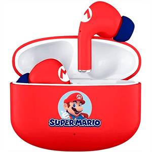 Earpods Bluetooth Super Mario Friends de color rojo