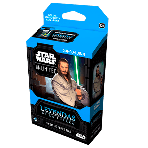 Mazo de cartas (castellano) Star Wars Unlimited: Leyendas de la Fuerza Qui-Gon Jinn
