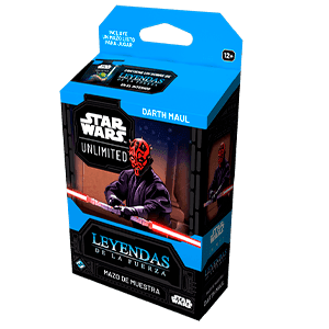 Mazo de cartas (castellano) Star Wars Unlimited: Leyendas de la Fuerza Darth Maul