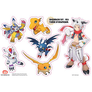 Digimon Story: Time Stranger - Pegatinas Exclusivo GAME