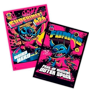 Pack 2 posters Disney Stitch 38x52 cm