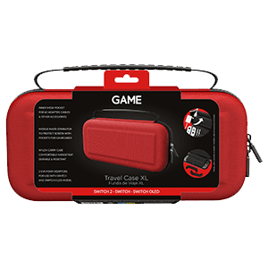 GAME GM-34933 Bolsa de transporte Roja para Switch2