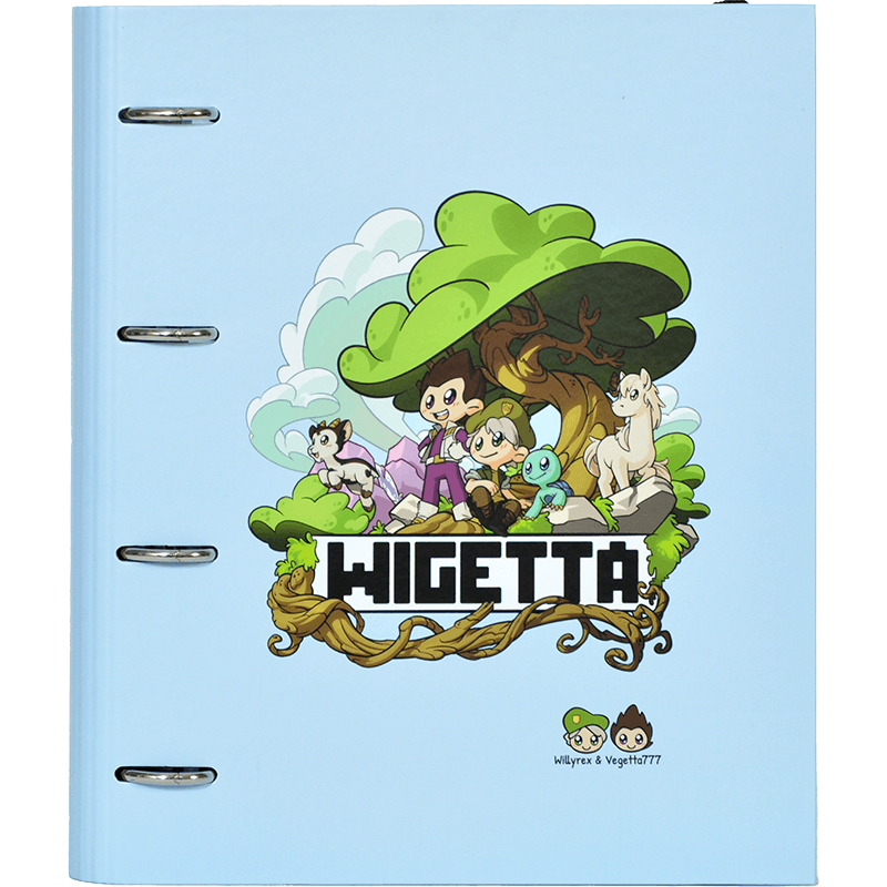 Carpeta de tapa dura con anillas Wigetta tamaño A4 y 120 hojas