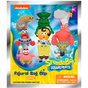 Colgante 3D Bob Esponja Series 4 para Mochilas y bolsos (surtido)