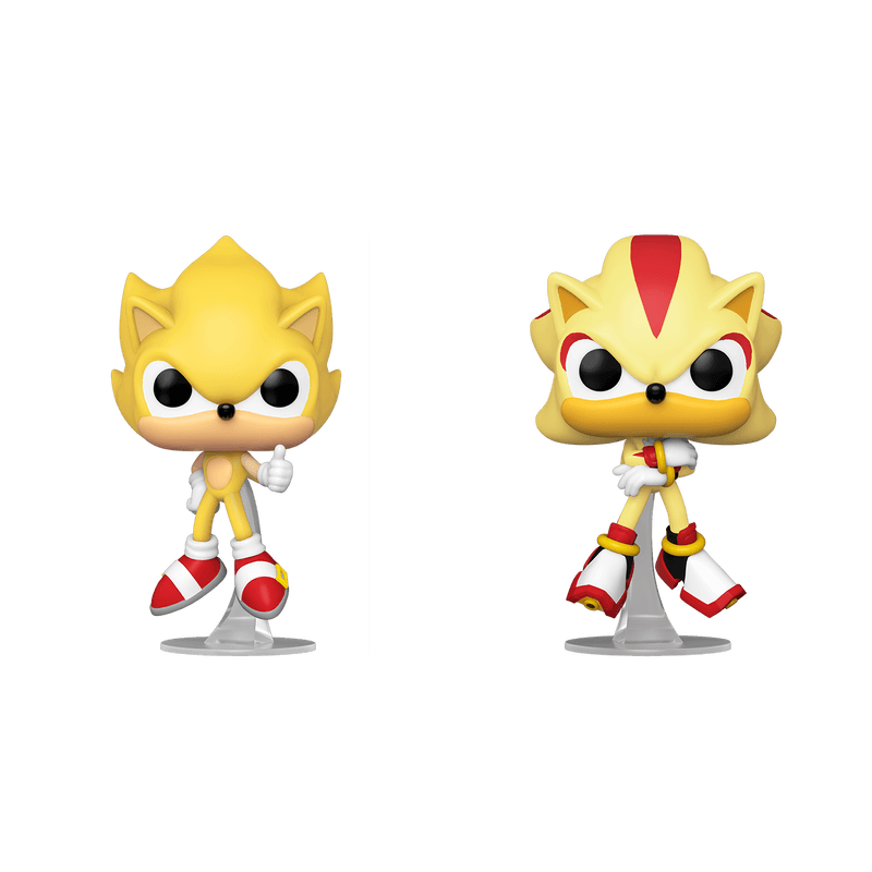 Figura POP Games: Super Sonic & Super Shadow 2-Pack (Flocked)