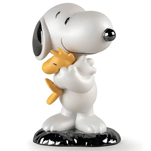 Figura de porcelana Lladró hecha a mano Snoopy De 13 Cm