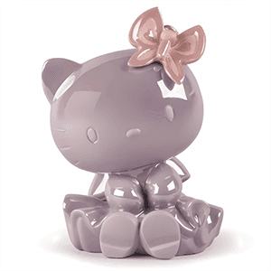 Figura de porcelana Lladró hecha a mano Hello Kitty De 23 Cm
