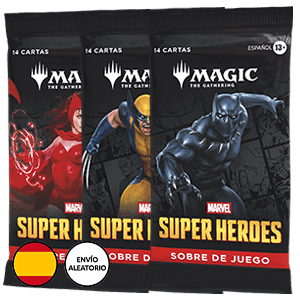 Sobre de cartas Magic: The Gathering Marvel Super Heroes Play Booster (castellano)