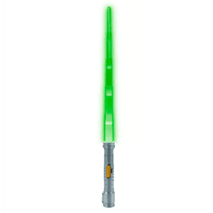 Sable retractil Star Wars con iluminacion de color verde (REACONDICIONADO)