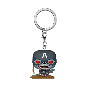 Figura POP Keychain: Keychain Zombie Captain America (REACONDICIONADO)