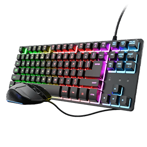 Trust GXT 798 V2 TKL Negro Teclado + Raton 2in1 - Pack Perifericos