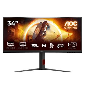 AOC G4 CU34G4 34´´ - Fast VA - 2K WQHD - 180Hz - 21:9 1500R - Monitor Gaming