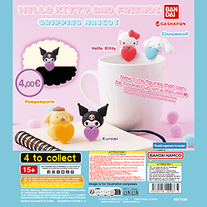Figura Gashapon Sanrio Characters Gripping Mascot (REACONDICIONADO)