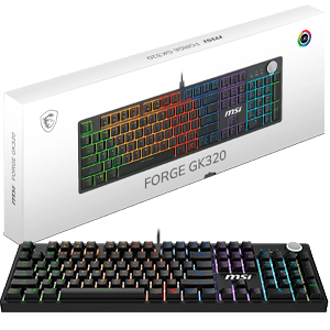MSI Forge GK320 Red Switches Spanish Layout - Teclado Gaming (REACONDICIONADO)