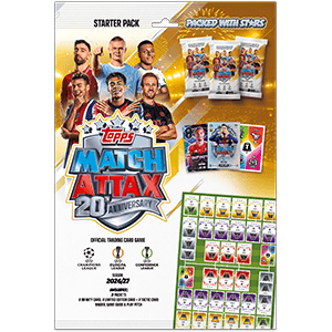 Starter pack de cartas UCC Match Attax 2026-2027 - 20 aniversario