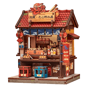 Maqueta Model Kit Miniature House Osaka Takoyaki 12 x 9 cm