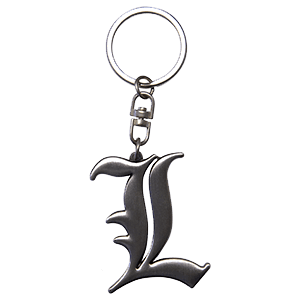 Llavero metálico 3D Death Note L Symbol