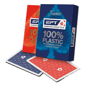 Baraja de Poker 100% Plastico - European Poker Tour (EPT)