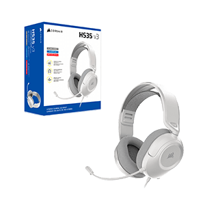 Corsair HS35 Stereo V3 White PC - PS5 - PS4 - Xbox - Switch - Auriculares Gaming