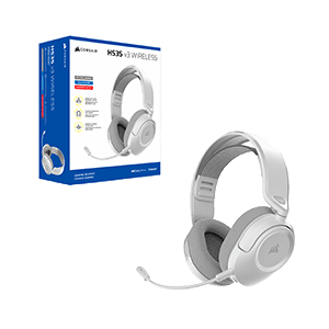 Corsair HS35 V3 Wireless White - PC - PS5 - PS4 - Switch - Movil - Auriculares Gaming