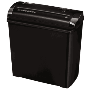 Fellowes P-25S Corte en Tiras 22 cm Negro Gris - Trituradora Papel