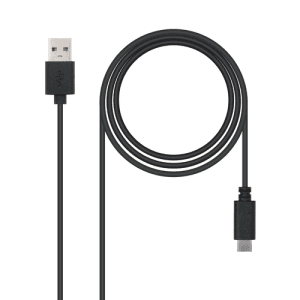 Nanocable USB 2.0, 2m cable USB USB C 2 x USB A 0,48 Gbit/s Negro