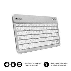 Subblim Smart BT Keyboard Bluetooth Plata - Teclado