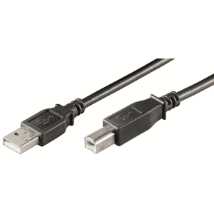 Ewent EC1005 cable USB USB 2.0 3 m USB A USB B 0,48 Gbit/s Negro