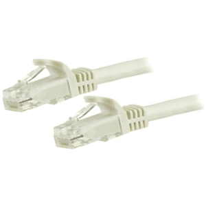 StarTech.com Cable de Red Gigabit Ethernet 15m UTP Patch Cat6 Cat 6 RJ45 Snagless Sin Enganches - Blanco