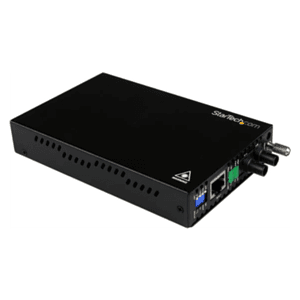 StarTech.com Conversor de Medios Ethernet 10/100 Mbps a Fibra Multi Modo Conector ST - 2km