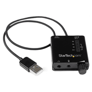 StarTech.com Tarjeta de Sonido Estéreo USB Externa Adaptador Conversor con Salida SPDIF - Negro