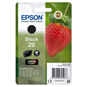 Epson Strawberry Singlepack Black 29 Claria Home Ink