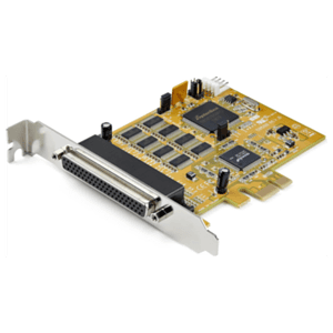StarTech.com Tarjeta Adaptadora PCI Express Serie de 8 Puertos RS232 - Tarjeta Serial PCIe - DB9 UART 16C1050 - Tarjeta de Expan