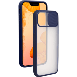 BigBen Carcasa azul con protector de cámara para iPhone 12 / 12 Pro - Funda