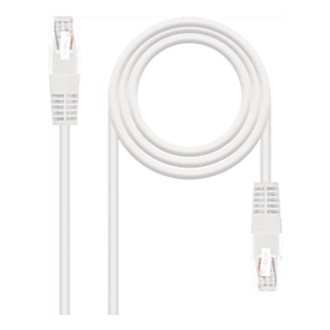 Nanocable CABLE RED LATIGUILLO RJ45 CAT.5E UTP AWG24, BLANCO, 2.0 M