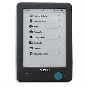 Billow E03T lectore de e-book Pantalla táctil Negro