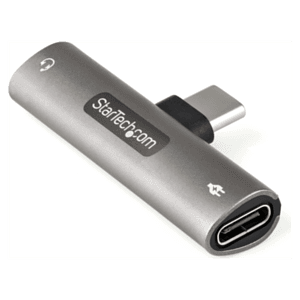 StarTech.com Adaptador de Audio y Carga USB-C - Adaptador de Audio USB Tipo C con Salida TRRS de 3,5mm para Auriculares con Micr