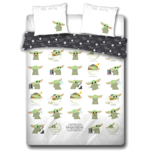 Funda Nórdica Baby Yoda The Mandalorian Star Wars algodon cama 135cm