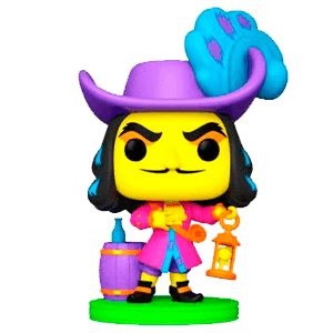 Figura POP Disney Villains Hook Black Light Exclusive