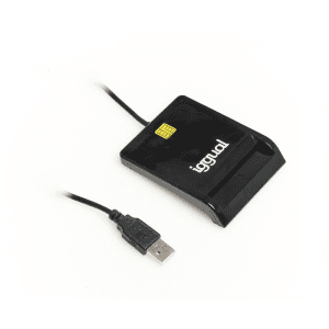 iggual IGG316740 USB Negro - Lector Tarjetas