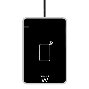 Ewent EW1053 lector de tarjeta magnética USB Negro