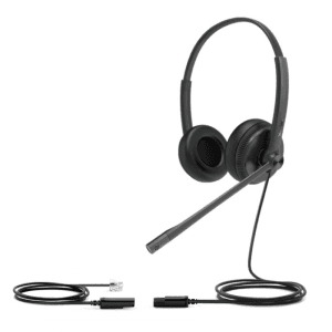 Yealink YHS34 Lite Dual Auriculares Alámbrico Diadema Oficina/Centro de llamadas Negro