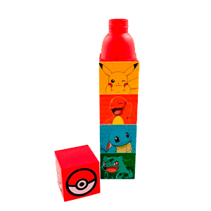 Botella cuadrada Pokemon de 650 ml